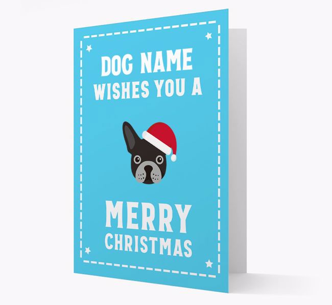 'Christmas Wishes' Card with your {breedFullName} Christmas Icon